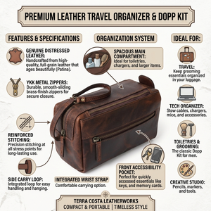Premium Genuine Leather Carry Case Professional <b>Tablet</b> Sleeve Handcrafted Leather Portfolio Business Organizer <b>Bag</b> Wholesale - Product Image 6