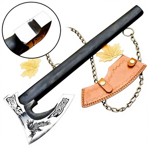 Hache de survie Viking en acier à haute teneur en carbone pour le camping en plein air, manche en bois, vente en gros, bricolage, travail du bois industriel - Product Image 1