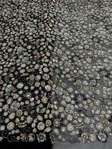 <b>Top</b> Demanded Handwork Beads Imported Tulle Fabric For Luxury Bridal Wedding Gowns And Evening Dresses Available for Sale - Product Image 3
