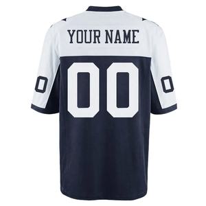 Maillot de football américain court en maille avec empiècements en sergé brodé et imprimé, et pantalon rembourré 7/8 – Vente en gros - Product Image 2