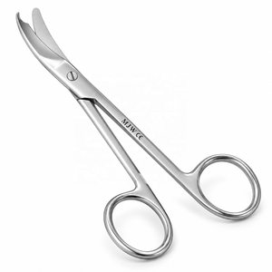 North Bent Stitch Scissors 4.75 Inch Curved Suture Scissors Stainless Steel Surgical Stitch Cutting Scissors CE ISO 13485 - Product Image 2