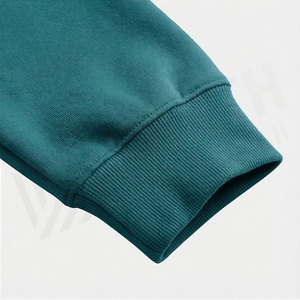Ensemble de survêtement décontracté pour homme, vert sarcelle, à capuche, imprimé géométrique, manches longues, 100 % coton, poids moyen, pour l'automne - Product Image 6