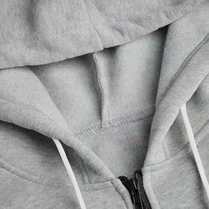 Ensemble de survêtement d'hiver épais pour hommes, avec capuche et fermeture éclair, pour le jogging et le sport décontracté, respirant, séchage rapide, couleur et logo personnalisables, OEM - Product Image 4