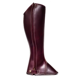 OEM Custom Leather <b>Half</b> <b>Chaps</b> Soft Cowhide Equestrian Riding Gaiters High Quality Horse Boot Cover <b>Chaps</b> LHC-0043 - Product Image 1