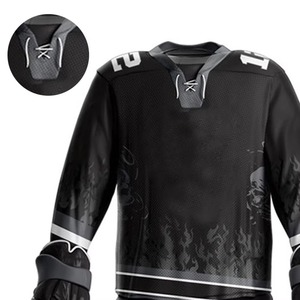 Conjunto de Uniforme Profesional de Hockey sobre Hielo con Detalles Bordados y Estampado por Sublimación |   Pantalones de Jersey Personalizados al por Mayor OEM - Product Image 2