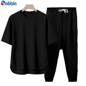 Conjuntos de verano cómodos para correr, 2 piezas para parejas, conjunto de ropa de hombre de alta calidad, chándal de manga corta unisex - Product Image 3