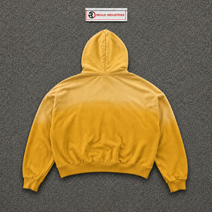 Sudadera con Capucha Amarilla de Alta Calidad, Moderna y con Diseño Gráfico, Estilo Urbano, con Estampado de Corazón y Texto 'Love Me', Cierre Frontal con Cremallera, Informal, Unisex - Product Image 6