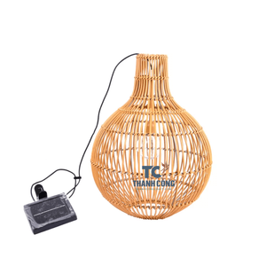 2023 abat-jour en bambou tissé Vintage fait à la main en osier de bambou naturel abat-jour le moins cher fabriqué rustique traditionnel français européen LED - Product Image 2