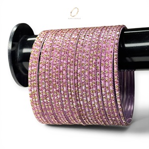 Bracelets tendance pour femmes en acier inoxydable rose charmant, plaqués or avec cristaux scintillants, parfaits pour le quotidien et les mariages – Vente chaude - Product Image 5
