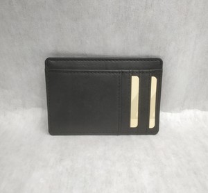 Trendy Leather ATM Debit Credit ID Document Metro Bus <b>Card</b> <b>Holders</b> Thin Clear Transparent Pocket Workplace Office Wallets Men's - Product Image 2