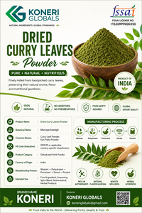 Polvo de Hoja de Curry Secado por Aspersión de Calidad de Exportación, Grado Alimenticio, 100% Puro e Ingredientes Herbales Naturales para Alimentos Saludables y Mezclas de Especias - Product Image 4