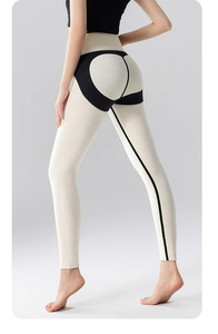Leggings de yoga et de fitness d'extérieur, taille haute, extensibles, en nylon, pour la course, avec sublimation et taille élastique, à prix abordable - Product Image 4
