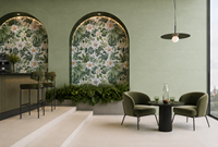 600x1200mm Matte Porzellan-Boden- und Wandfliese mit Modernem Tropischem Blumenmuster und Rutschfester Oberfläche für Innenräume, Esszimmer, Küche und Wohnzimmer