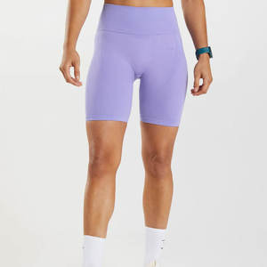 Shorts de Yoga para Mujer de Alta Calidad, Secado Rápido, Antiarrugas, Cintura Elástica, Cintura Media, Ligeros, Cómodos, Spandex/Nailon, Corte Holgado - Product Image 1