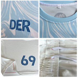 Maillot de football personnalisé pour adulte – Nom d'équipe personnalisé, uniforme par sublimation 100 % polyester respirant et léger, manches courtes, toutes saisons - Product Image 6