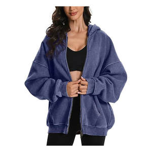 Sweat à capuche unisexe zippé en molleton technique, 100 % coton, broderie personnalisée vintage, haute qualité, best-seller hiver - Product Image 3