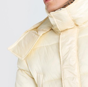 Vente en gros de manteaux matelassés pour homme, doudounes d'hiver épaisses, décontractées, légères, à capuche, rembourrées de duvet - Product Image 5