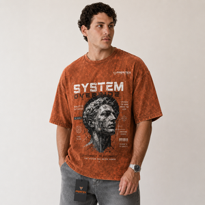 Camiseta Casual de Algodón Grueso para Hombre, Corte Regular, Lavado Ácido, 220g, Cuello Redondo, Transpirable, Hombros Caídos, Fabricación Personalizada - Product Image 5