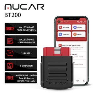 MUCAR BT200 Kfz-Diagnose tools Obd 2 Bluetooth-WLAN-Scanner für alle Autos Auto Obd2-<span class=keywords><strong>Tester</strong></span> setzt die Diagnose zurück