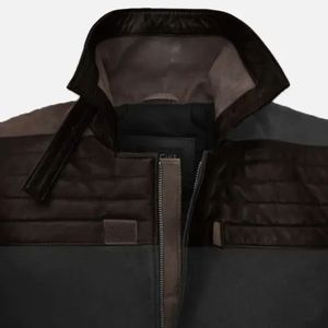 <b>long</b> <b>jacket</b> with genuine <b>leather</b> Customizable Real Genuine <b>Leather</b> <b>long</b> coat <b>leather</b> <b>long</b> <b>jacket</b> for Men - Product Image 4