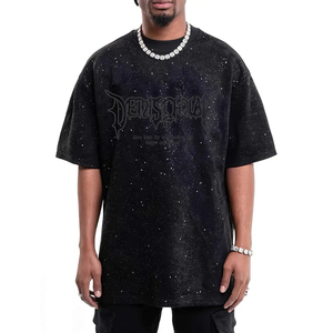 T-shirts délavés à l'acide, nouvelle conception, qualité supérieure, respirants, fabriqués au Pakistan, vente en gros, chemises à manches courtes pour hommes - Product Image 1