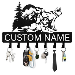 Personalized Pine Wood <b>Key</b> Holder with Custom Name Engraving - Wholesale - Product Image 5