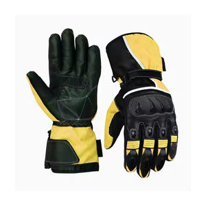 Guantes de carreras de motos para hombres y mujeres, guantes de cuero protectores con estampado de equipo de motocross para adultos, para montar en motocicleta - Product Image 1