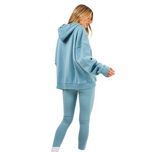 Nueva Llegada: Conjunto Deportivo de 2 Piezas para Mujer, Sudadera Oversize y Leggings Ajustados con Cordón, a la Moda - Product Image 6