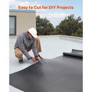 Rotolo di Telo Impermeabilizzante in Gomma EPDM da 45 Mil (10 x 15 piedi) Resistente alle Intemperie, Lunga Durata, Flessibile, Resistente alle Temperature Estreme - Product Image 5