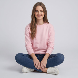 Women's Fleece Crewneck <b>Sweatshirt</b> <b>Long</b> Sleeve Loose Fit Fleece <b>Sweatshirts</b> <b>Ladies</b> Pullover Baggy <b>Sweatshirts</b> Women - Product Image 5