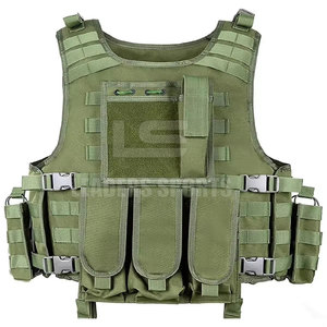 Gilet tactique léger en nylon/polyester imperméable avec logo personnalisé pour une utilisation en extérieur et des jeux d'entraînement - Product Image 2