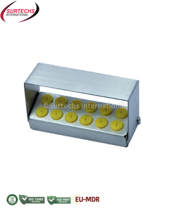 Bandeja de autoclave Surtechs Bur Holder Cassette de 12 posiciones para esterilización dental, de acero inoxidable, para instrumentos quirúrgicos dentales - Product Image 4