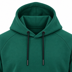 Sudadera con Capucha para Hombre, Color Verde, Manga Raglán, Corte Regular, Estilo Casual, Tejido Francés, para Otoño - Product Image 3