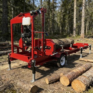 Scierie portative de 32 pouces, scierie de 15 CV avec moteur à essence de 420 cm³, coupe de 32 pouces de diamètre et de 188,74 pouces de longueur, construction en acier robuste - Product Image 3