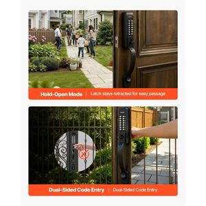 Serratura Intelligente Senza Chiave 2.0 con Codice a 4-7 Cifre, Tastierino Combinato a Doppio Lato e Wi-Fi Aggiornabile - Product Image 5