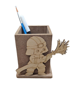 Porte-stylos en MDF, support pour pinceaux de maquillage, organiseur de crayons en MDF pour bureau, artisanat DIY personnalisé - Product Image 1