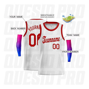 Maillot de basketball de haute qualité à séchage rapide et respirant, short de basketball pour hommes et jeunes, fournisseur en gros, imprimé et cousu - Product Image 2