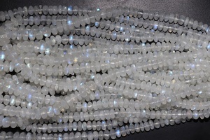 <b>Rainbow</b> Moonstone Beads 6-7 mm Smooth Rondelle 16 Inches Strands Natural Gemstone Flashy <b>Rainbow</b> Beads At Wholesale Price - Product Image 6