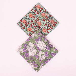 Boho Cotton <b>Square</b> Handkerchief Printed Casual Wear Bandana Unisex <b>Scarf</b> Skin-Friendly Breathable Eco-Friendly - Product Image 1