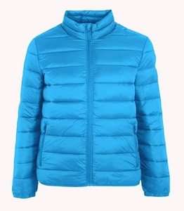 Veste matelassée pour homme GENERSA SPORTS, couleur olive, col montant, écologique, rembourrée en coton, coupe-vent, fermeture éclair, décontractée, hiver - Product Image 1