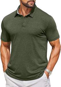 Camisetas Polo Casuales de Talla Grande 100% Algodón para Hombre - Tejido de Punto Estampado Transpirable y de Secado Rápido de Manga Corta - Product Image 4