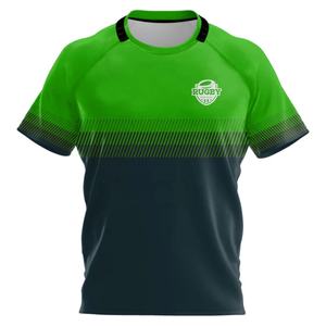 Camisetas de Rugby Unisex de Alta Calidad Personalizadas con Rayas, Transpirables, Antibacterianas, de Secado Rápido, Duraderas, Impresas por Sublimación en Poliéster - Product Image 3