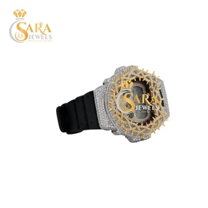 Reloj de Alta Calidad con Incrustaciones de Moissanita en Oro Rosa para Bodas, Discotecas y Ocasiones Especiales, Disponible a Precio de Fábrica - Product Image 4