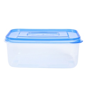 Contenedor de almacenamiento de plástico Rectangular portátil, tapa impermeable a prueba de fugas para llevar alimentos frescos, cocina, oficina, escuela, al aire libre - Product Image 1