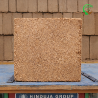 Bloc de coco peat écologique doublement lavé et tamponné 5 kg, faible teneur en fibres, sans impuretés de sable, haute rétention d'eau
