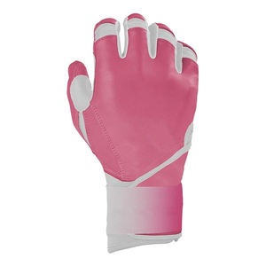 Gants de baseball en cuir PU rose, rembourrés, fermeture auto-agrippante, paume antidérapante haute adhérence, pour jeunes, softball en plein air - Product Image 2