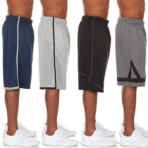 Shorts de baseball pour homme, couleur unie, taille élastique, respirant, en mesh, pour toutes les saisons, coupe classique, taille adulte - Product Image 3