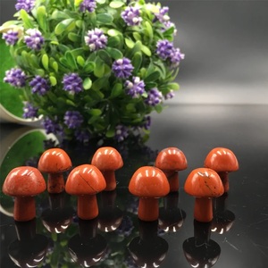 Wholesale Chakralume Natural Gemstone Quartz <b>Crystal</b> Red Jasper Mini <b>Crystal</b> Agate Mushroom Decorative Healing Stone <b>Set</b> Chakra - Product Image 3