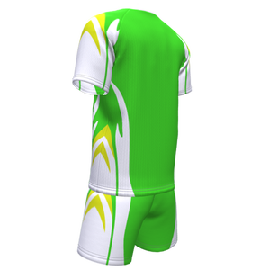 ชุดเสื้อฟุตบอลสีเหลืองเขียวแบบซับลิเมชั่น ชุดเต็มสำหรับฝึกซ้อมฟุตบอลชาย - Product Image 3