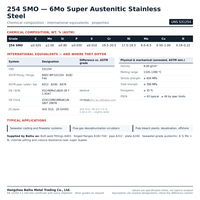 Capuchon et embout de tuyau en acier inoxydable super austénitique UNS S31254 à souder bout à bout ASME B16.9 pour l'industrie maritime